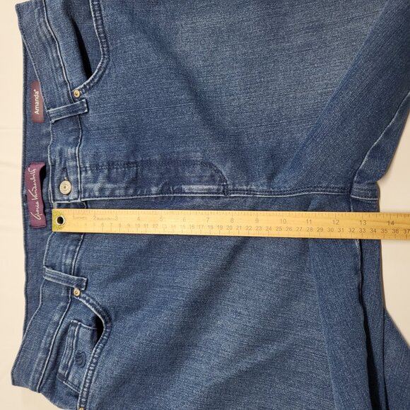 Gloria Vanderbilt Amanda Jeans Womens 16 Long High Rise Straight Leg 36 X 32 - Picture 15 of 16